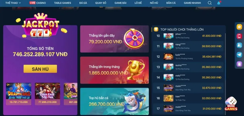 Chọn phương thức nạp tiền